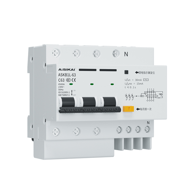 ASKB1L Residual Current Circuit Breaker with Overcurrent Protection(RCBO)