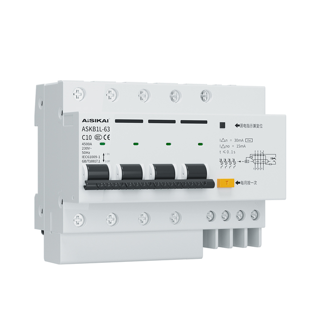 ASKB1L Residual Current Circuit Breaker with Overcurrent Protection(RCBO)