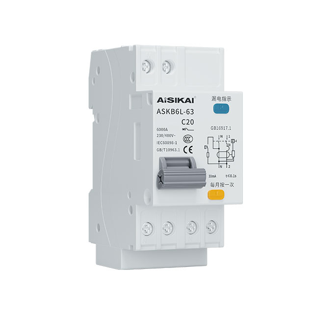 ASKB6L Residual Current Circuit Breaker with Overcurrent Protection(RCBO)