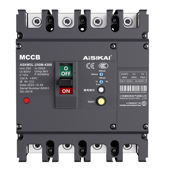ASKM3L Thermal-Magnetic Molded Case Circuit Breaker for General Protection