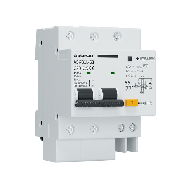 ASKB1L Residual Current Circuit Breaker with Overcurrent Protection(RCBO)