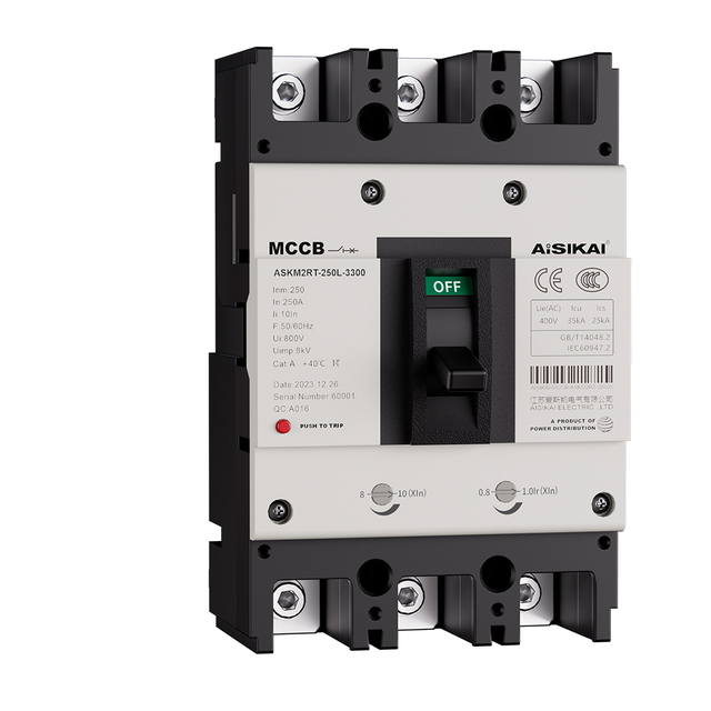 ASKM2RT Thermal Magnetic Adjustable Molded Case Circuit Breaker for General Protection 