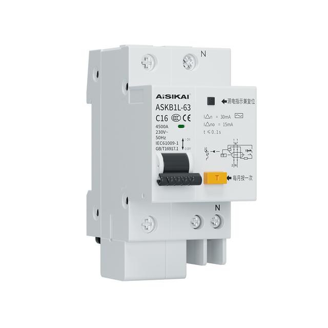 ASKB1L Residual Current Circuit Breaker with Overcurrent Protection(RCBO)
