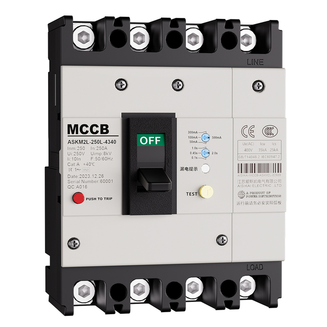 ASKM2L Thermal-Magnetic Molded Case Circuit Breaker for General Protection