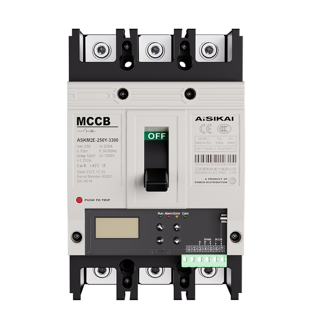 ASKM2E-Y Intelligent LCD Electronic Molded Case Circuit Breaker for General Protection