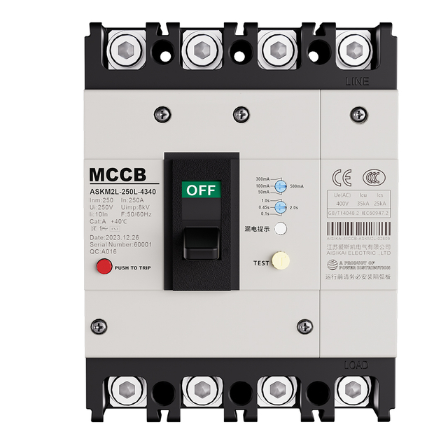 ASKM2L Thermal-Magnetic Molded Case Circuit Breaker for General Protection